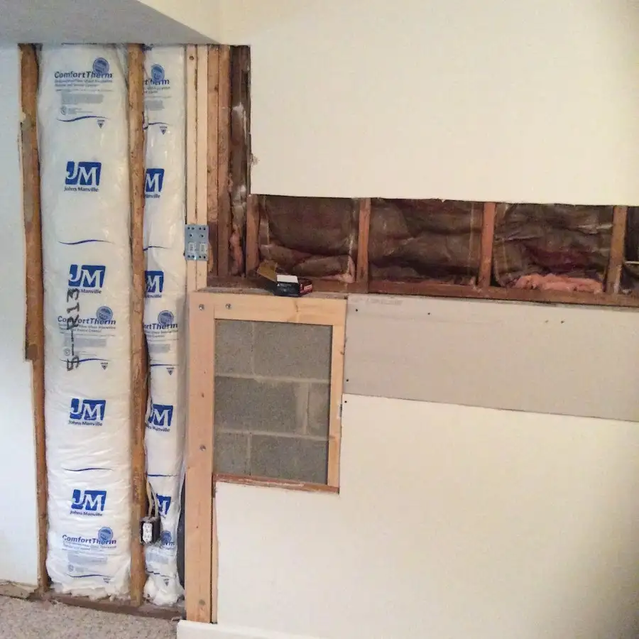 Wall insulation replacement during Contents Cleaning & Restoration in Inver Grove Heights